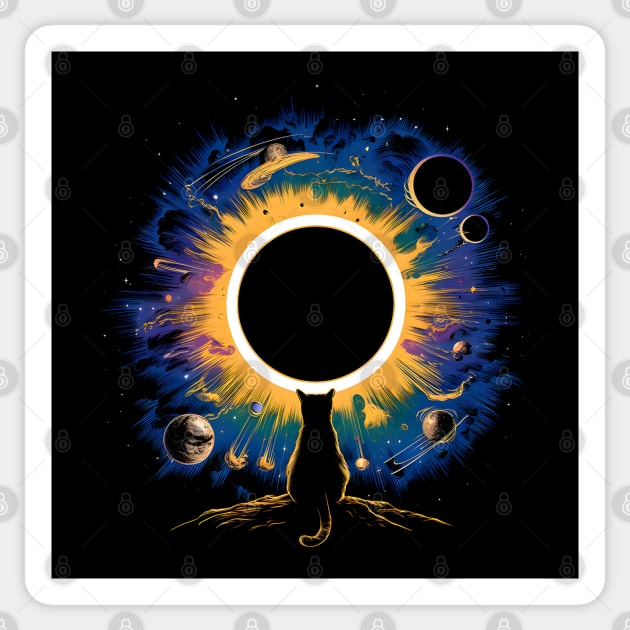 Eclipse Enigma 2024 Sticker by MakerMind8.2